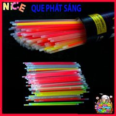 Vòng Đeo Tay Phát Sáng Dạ Quang - Bộ 50-100 Que Kèm Nút Gắn, Chất Liệu An Toàn, Phù Hợp Các Bữa Tiệc và Sự Kiện Đêm
