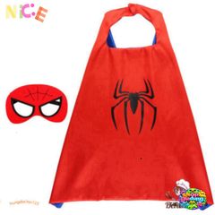 Bộ Áo Choàng Siêu Anh Hùng Kèm Mặt Nạ - Người Nhện, Người Sắt, Đội Trưởng Mỹ - Đồ Chơi Thú Vị Cho Trẻ Em