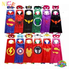 Khăn Choàng Siêu Anh Hùng Đôi Mặt Cho Bé - Hình Ảnh Thor, Batman, Hulk & Spider-Man - Quà Tặng Sinh Nhật & Halloween Thú Vị