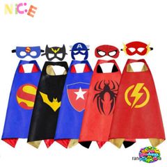 Khăn Choàng Siêu Anh Hùng Đôi Mặt Cho Bé - Hình Ảnh Thor, Batman, Hulk & Spider-Man - Quà Tặng Sinh Nhật & Halloween Thú Vị