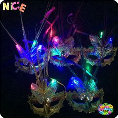 Mặt Nạ Trang Trí Độc Đáo Với Lông Vũ - Thời Trang Đặc Biệt Cho Dịp Lễ Hội, Đèn LED Có Sẵn, Phong Cách Thời Thượng