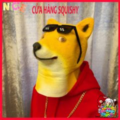 Mặt Nạ Trùm Đầu Chó Shiba - Phụ Kiện Halloween Ngộ Nghĩnh Cho Video Clip, Sự Kiện Hóa Trang, Quà Tặng Fan Thú Cưng