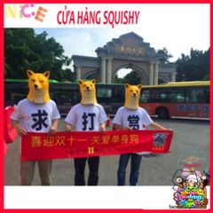 Mặt Nạ Trùm Đầu Chó Shiba - Phụ Kiện Halloween Ngộ Nghĩnh Cho Video Clip, Sự Kiện Hóa Trang, Quà Tặng Fan Thú Cưng