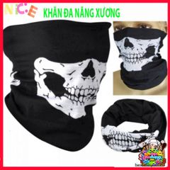 Khẩu Trang Thần Chết Đầu Lâu - Chống UV, Bụi Bẩn, Thấm Mồ Hôi, Phong Cách Punk Thời Trang, Khăn Ống Đa Năng