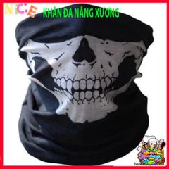 Khẩu Trang Thần Chết Đầu Lâu - Chống UV, Bụi Bẩn, Thấm Mồ Hôi, Phong Cách Punk Thời Trang, Khăn Ống Đa Năng