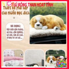 Thú Bông Khử Mùi Than Hoạt Tính - Chó Mèo Gấu Siêu Đáng Yêu Trang Trí Ô Tô, Gia Đình, Dễ Thương 99% Chân Thực