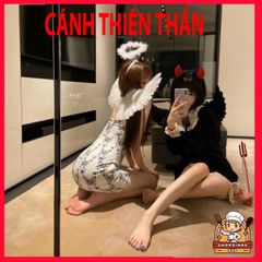 Cánh Quỷ Lông Vũ Cho Bé - Phụ Kiện Halloween & Giáng Sinh Cosplay, Đối Tượng Trẻ Em - Độc Đáo, Siêu Bền, Nhiều Kích Cỡ
