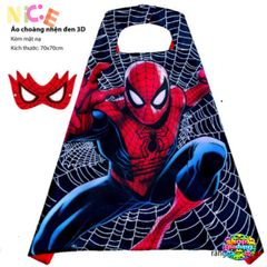 Áo Choàng Siêu Nhân 3D Kèm Mặt Nạ - Hóa Trang Halloween cho Trẻ Em, Nhân Vật Hoạt Hình Yêu Thích - Phiên Bản Full HD Siêu Đáng Yêu