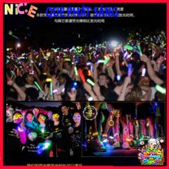 Que Phát Sáng Vui Nhộn 100 Màu - Bộ Lightstick Glowstick An Toàn Cho Tiệc Tùng và Hoạt Động Ngoài Trời