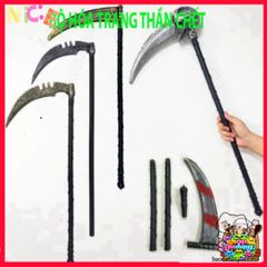 Lưỡi Hái Halloween Scream Thần Chết - Phụ Kiện Trang Trí Halloween Họa Tiết Xương Độc Đáo, Đồ Chơi Cho Bữa Tiệc Ma Quái