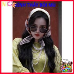 Kính Râm Thời Trang TIN HIN - Kính Mát Phong Cách Ulzzang Tròn Độc Đáo, Phụ Kiện Hè Cho Áo Dài Và Du Lịch
