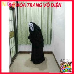 Bộ Hóa Thân Áo Choàng Đen và Mặt Nạ Vô Diện VBJ80 - Phong Cách Spirited Away Cho Mọi Lứa Tuổi, Đồ Hóa Trang Thú Vị