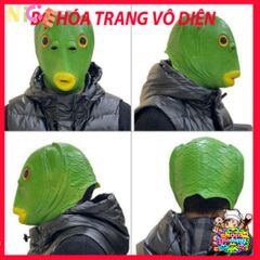 Mũ Đội Đầu Cá Xanh Ngộ Nghĩnh - Phụ Kiện Tiệc Tùng Lễ Hội Halloween, Giáng Sinh, Dành Cho Người Lớn và Trẻ Em 7-14 Tuổi