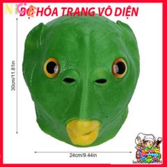 Mũ Đội Đầu Cá Xanh Ngộ Nghĩnh - Phụ Kiện Tiệc Tùng Lễ Hội Halloween, Giáng Sinh, Dành Cho Người Lớn và Trẻ Em 7-14 Tuổi