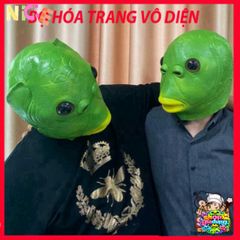 Mũ Đội Đầu Cá Xanh Ngộ Nghĩnh - Phụ Kiện Tiệc Tùng Lễ Hội Halloween, Giáng Sinh, Dành Cho Người Lớn và Trẻ Em 7-14 Tuổi
