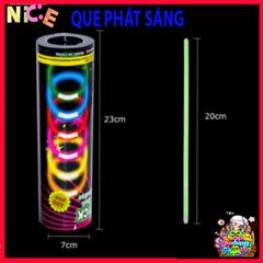 Que Phát Sáng Đa Màu - Bộ 100 Que Đa Dụng Kèm Đầu Nối, Vòng Đeo Tay Dạ Quang Cho Tiệc Tối, Sự Kiện Ngoài Trời