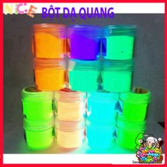 Bộ 6 Màu Bột Dạ Quang Phát Sáng - Hũ 40gr Hấp Dẫn Cho Trang Trí Nghệ Thuật - Sáng Bừng Không Gian Đêm