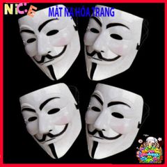 Mặt Nạ Halloween V for Vendetta - Phụ Kiện Cosplay Độc Đáo Cho Bữa Tiệc Hóa Trang, Gợi Cảm Hứng Bí Ẩn
