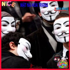 Mặt Nạ Halloween V for Vendetta - Phụ Kiện Cosplay Độc Đáo Cho Bữa Tiệc Hóa Trang, Gợi Cảm Hứng Bí Ẩn