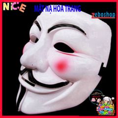 Mặt Nạ Halloween V for Vendetta - Phụ Kiện Cosplay Độc Đáo Cho Bữa Tiệc Hóa Trang, Gợi Cảm Hứng Bí Ẩn