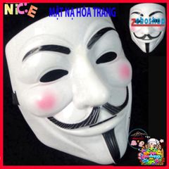 Mặt Nạ Halloween V for Vendetta - Phụ Kiện Cosplay Độc Đáo Cho Bữa Tiệc Hóa Trang, Gợi Cảm Hứng Bí Ẩn