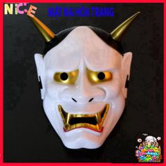 Mặt Nạ Oni Noh Hannya - Phụ Kiện Halloween Độc Đáo, Quái Vật Nhật Bản, Thích Hợp Cho Tiệc Hóa Trang Và Sự Kiện Ẩn Bí