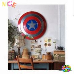 Khiên Captain America Tỷ Lệ 1:1 với Dây Đeo Cao Cấp - Phụ Kiện Cosplay Siêu Anh Hùng Marvel Hoàn Hảo cho Fan Hâm Mộ