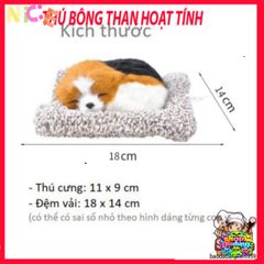 Thú Bông Decor Móc Xe Chó Mèo Gấu Super Real 99% - Khử Mùi Than Hoạt Tính, Trang Trí Xe Hơi Đáng Yêu, Không Gian Trong Lành