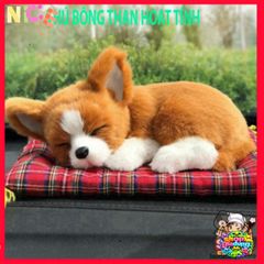 Gấu Bông Chó Shiba Vàng - Không Khí Lọc Khử Mùi Ô Tô, Thú Bông Lông Mềm Đáng Yêu, Phụ Kiện Trang Trí Xe Hơi Hữu Ích