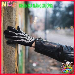 Mặt Nạ Đầu Lâu Kinh Dị và Găng Tay Ma Xương - Phụ Kiện Thời Trang Halloween Độc Đáo cho Tiệc Hóa Trang