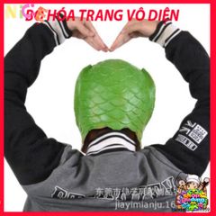 Mặt Nạ Silicon Hình Đầu Cá Xanh - Đồ Trang Trí Cosplay Tiệc Halloween Giáng Sinh Vui Nhộn - Độc Đảo và Sáng Tạo
