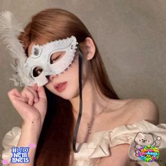Mặt Nạ Hóa Trang Nửa Mặt Nhật Bản - Lông Vũ Thời Trang Cho Tiệc Halloween & Sự Kiện Đặc Biệt