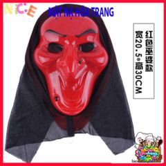 Mặt Nạ Scream Đen Halloween - Phụ Kiện Thời Trang Ma Quái Cho Buổi Tiệc Hóa Trang