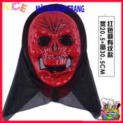 Mặt Nạ Scream Đen Halloween - Phụ Kiện Thời Trang Ma Quái Cho Buổi Tiệc Hóa Trang