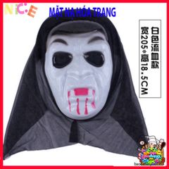 Mặt Nạ Scream Đen Halloween - Phụ Kiện Thời Trang Ma Quái Cho Buổi Tiệc Hóa Trang