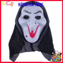 Mặt Nạ Scream Đen Halloween - Phụ Kiện Thời Trang Ma Quái Cho Buổi Tiệc Hóa Trang