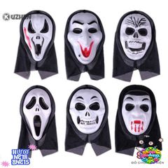 Mặt Nạ Kinh Dị KUZHEN Cosplay Halloween - Mặt Nạ Quỷ Dính Lưỡi Đen Siêu Ngầu Cho Tiệc Hóa Trang, Lễ Hội