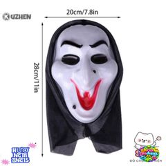 Mặt Nạ Kinh Dị KUZHEN Cosplay Halloween - Mặt Nạ Quỷ Dính Lưỡi Đen Siêu Ngầu Cho Tiệc Hóa Trang, Lễ Hội