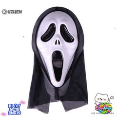 Mặt Nạ Kinh Dị KUZHEN Cosplay Halloween - Mặt Nạ Quỷ Dính Lưỡi Đen Siêu Ngầu Cho Tiệc Hóa Trang, Lễ Hội