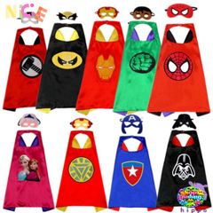 Áo Choàng Siêu Nhày Kèm Mặt Nạ Vải Trẻ Em - Hóa Thân Người Nhện Độc Đáo Cho Tiệc Cosplay và Sinh Nhật