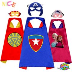 Áo Choàng Siêu Nhày Kèm Mặt Nạ Vải Trẻ Em - Hóa Thân Người Nhện Độc Đáo Cho Tiệc Cosplay và Sinh Nhật