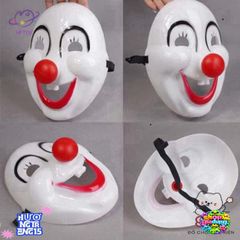Mặt Nạ Halloween Đáng Yêu Màu Đỏ Hề - Đồ Hóa Trang Tiệc, Lễ Hội, Biểu Diễn Nghệ Thuật