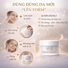 SVR Baume Nuit Densitium – Kem Dưỡng Đêm Phục Hồi & Săn Chắc Da 50ml cho Da Trưởng Thành, Cải Thiện Độ Đàn Hồi