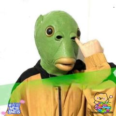 Mặt Nạ Hóa Trang Quái Vật Hình Cá Xanh - Silicone An Toàn, Đạo Cụ Cosplay Vui Nhộn Cho Halloween và Tiệc Tùng