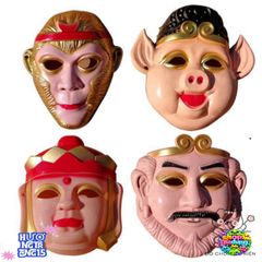 Mặt Nạ Halloween Tây Du Ký - Hóa Trang Tôn Ngộ Không & Trư Bát Giới - Phụ Kiện Cosplay Độc Đáo Cho Trẻ Em