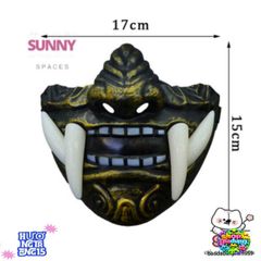 Mặt Nạ Quỷ Oni Nhật Bản - Phụ Kiện Halloween cho Cosplay và Tiệc Tường, Thiết Kế 3D Độc Đáo, An Toàn và Thoải Mái