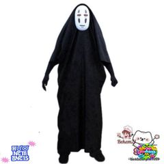 Bộ Trang Phục Vô Diện Đen - Áo Choàng và Mặt Nạ Hóa Trang Bí Ẩn Cho Dịp Cosplay và Halloween