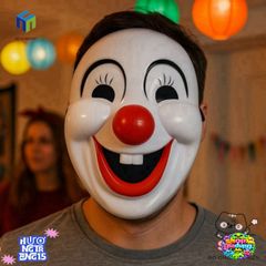 Mặt Nạ Chú Hề Halloween PVC - Phụ Kiện Hóa Trang Đầy Ma Mị Cho Bữa Tiệc Halloween Vui Nhộn
