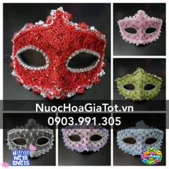 Mặt Nạ Dạ Hội Lông Vũ Nửa Mặt Sang Trọng - Phụ Kiện Thời Trang Hóa Trang Đẹp Cho Tiệc Tùng