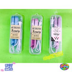 Máy Là Tóc Mini Ceramic - Tạo Kiểu Xoăn Dễ Dàng, Công Suất 30W, Bảo Hành 3 Tháng, Thích Hợp Du Lịch